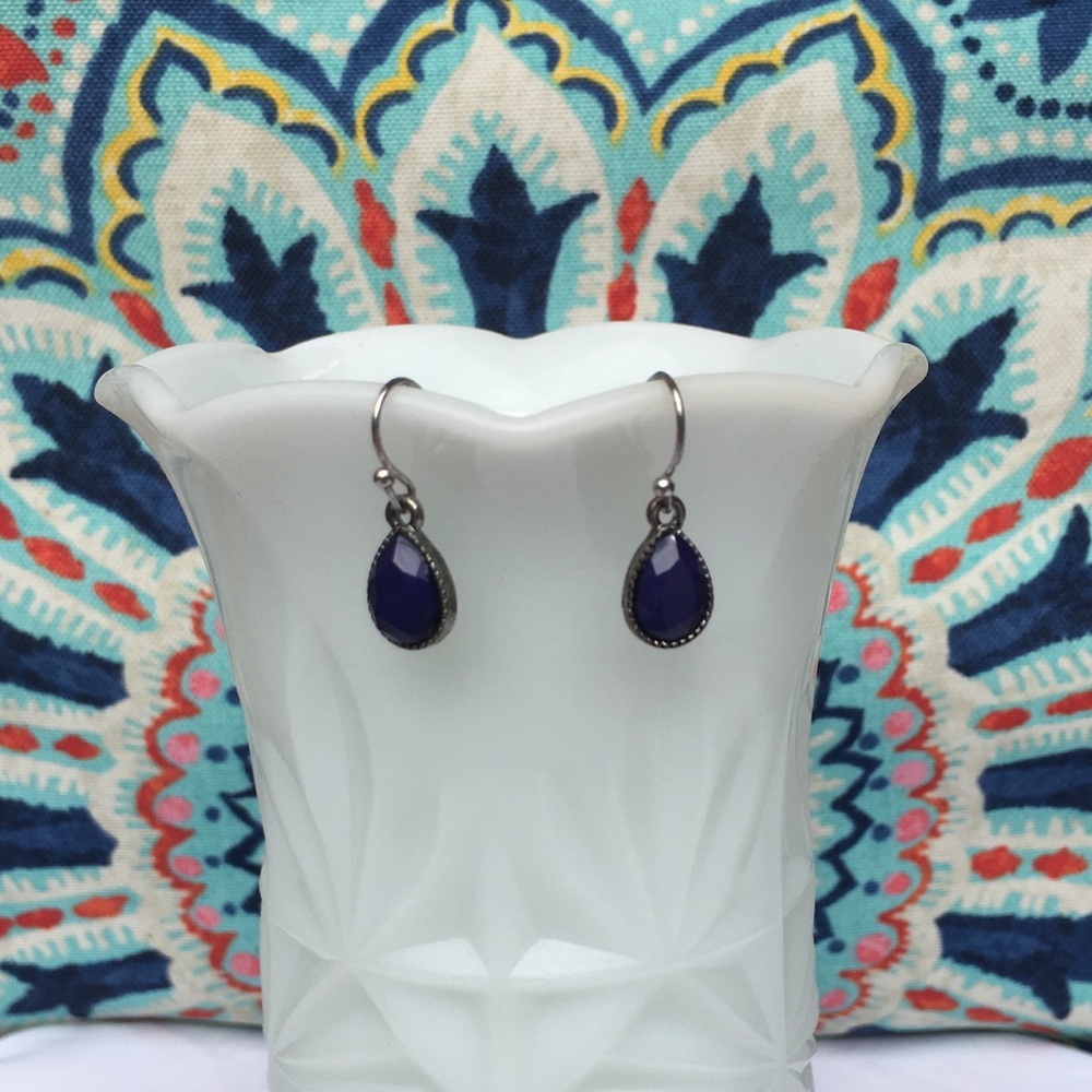 ❤️| Blue teardrop earrings